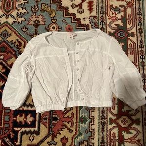 white crop top